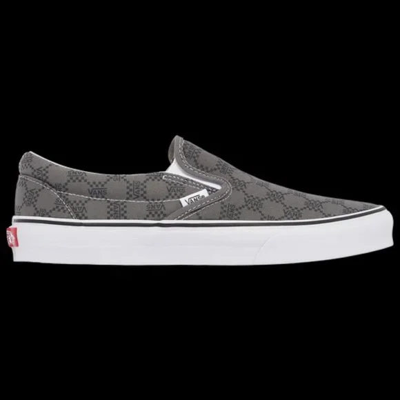 Vans Mens Vans Classic Slip-on - Mens Shoes Pewter/Black - Picture 2 of 8